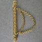 Vintage Brosche mit goldenen Ketten Edler Schmuck im filigranen Design