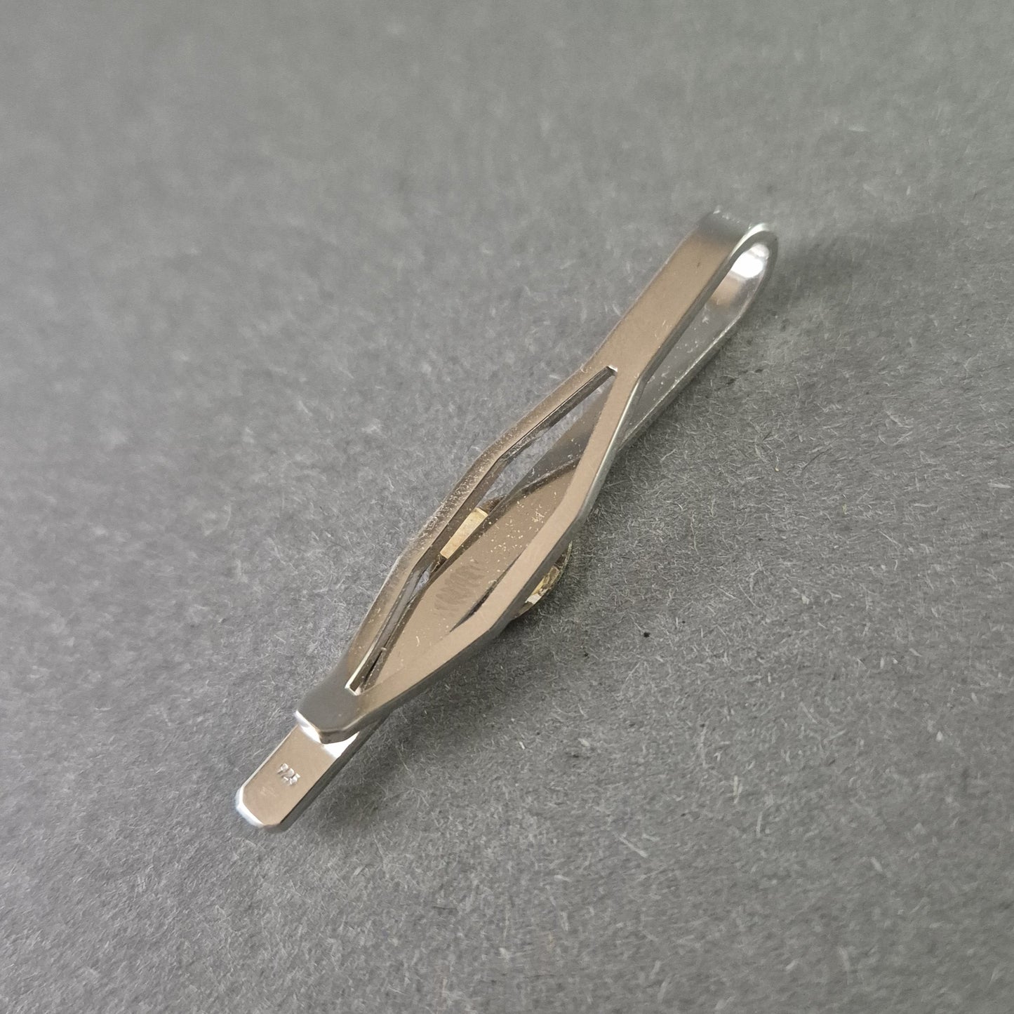 Edle 925 Silber Krawattenklammer – Klassisches Design mit Gravur