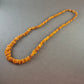 Vintage Bernstein-Halskette mit Natursteinen – Einzigartiger Blickfang