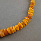 Vintage Bernstein-Halskette mit Natursteinen – Einzigartiger Blickfang