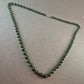 Vintage Nephrit-Jade-Halskette mit Silberverschluss (835) – Eleganter Grünton