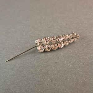 Glanzvolle Vintage-Strass-Brosche – Funkelnder Hingucker
