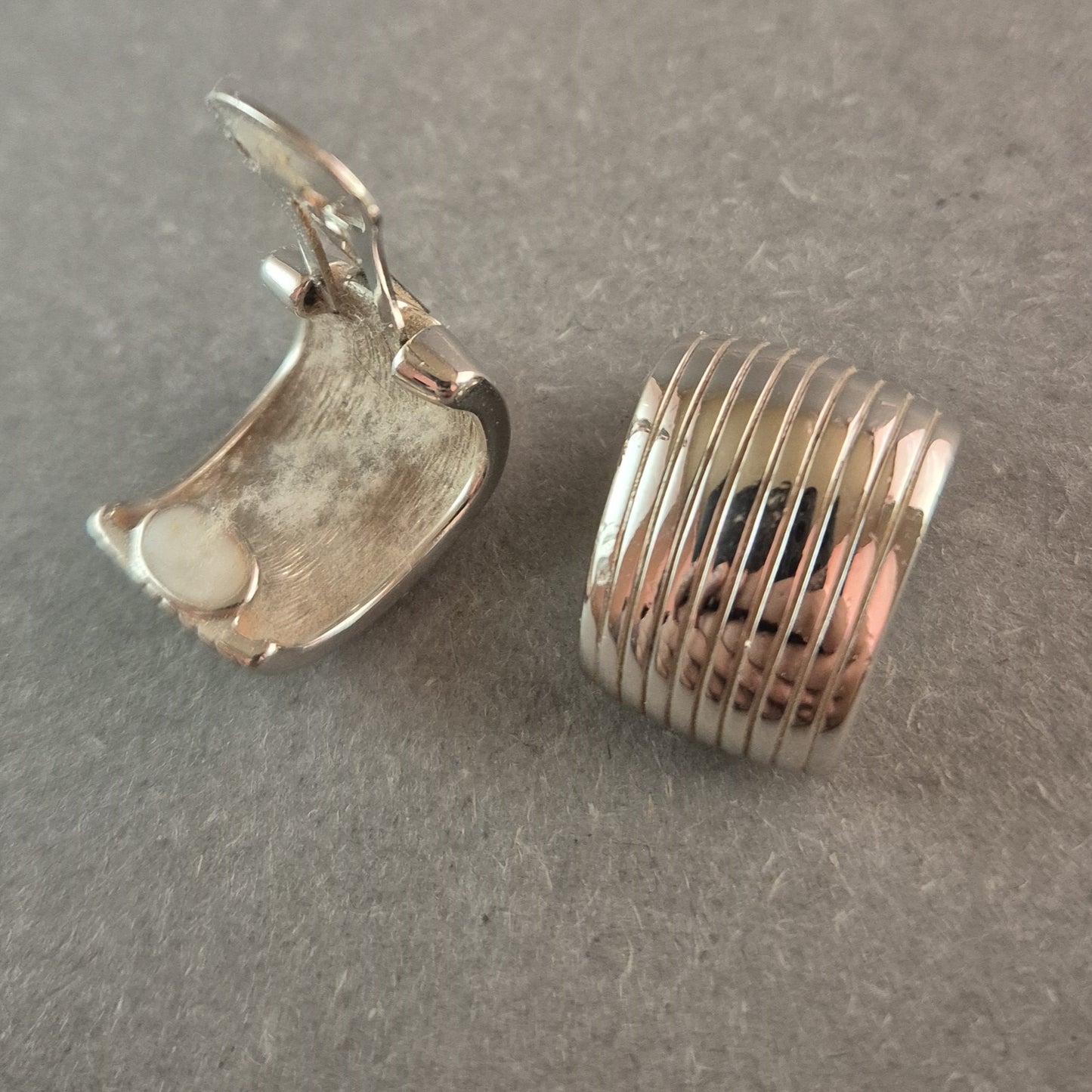 Pierre Lang Vintage-Clip-Ohrringe in Silberoptik