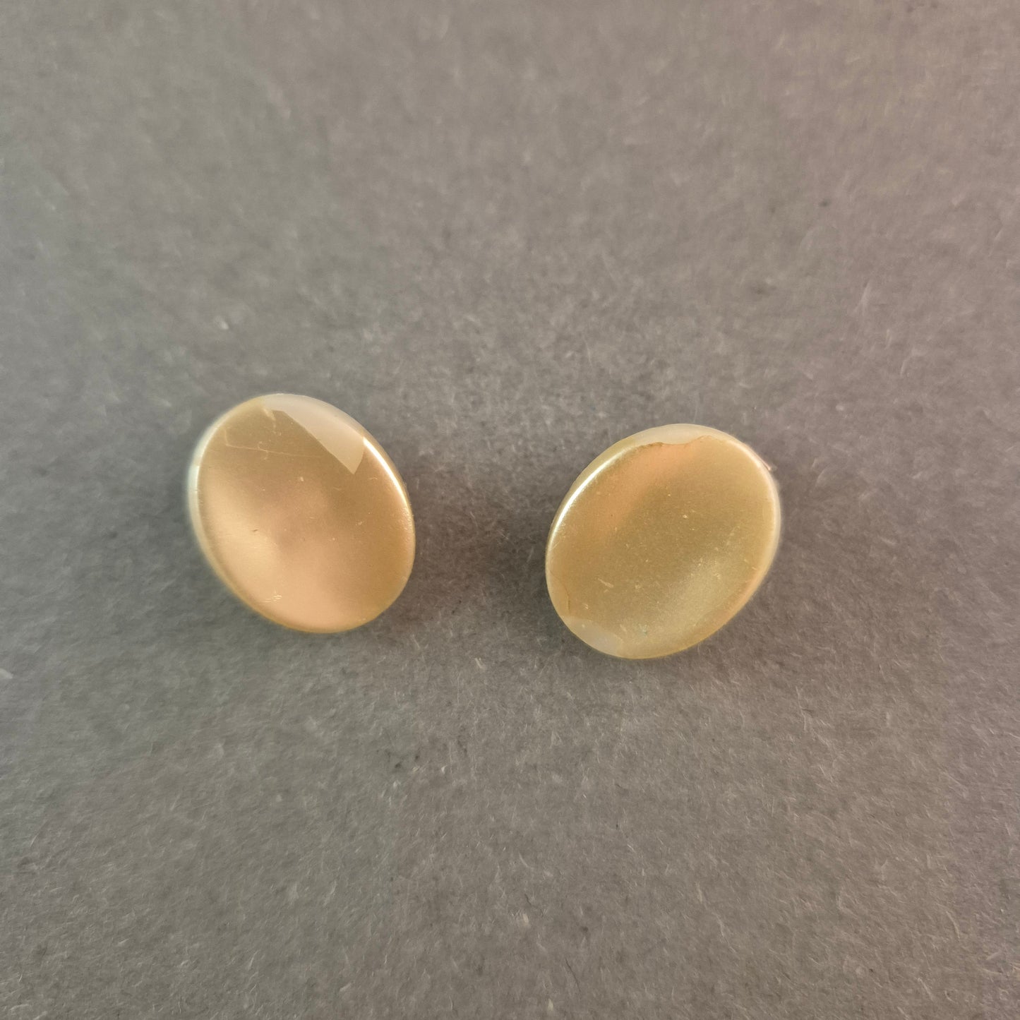 Vintage-Clip-Ohrringe aus Westdeutschland – Cremefarben