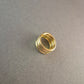 Vergoldeter Spiralring – Modernes Design mit einzigartiger Form