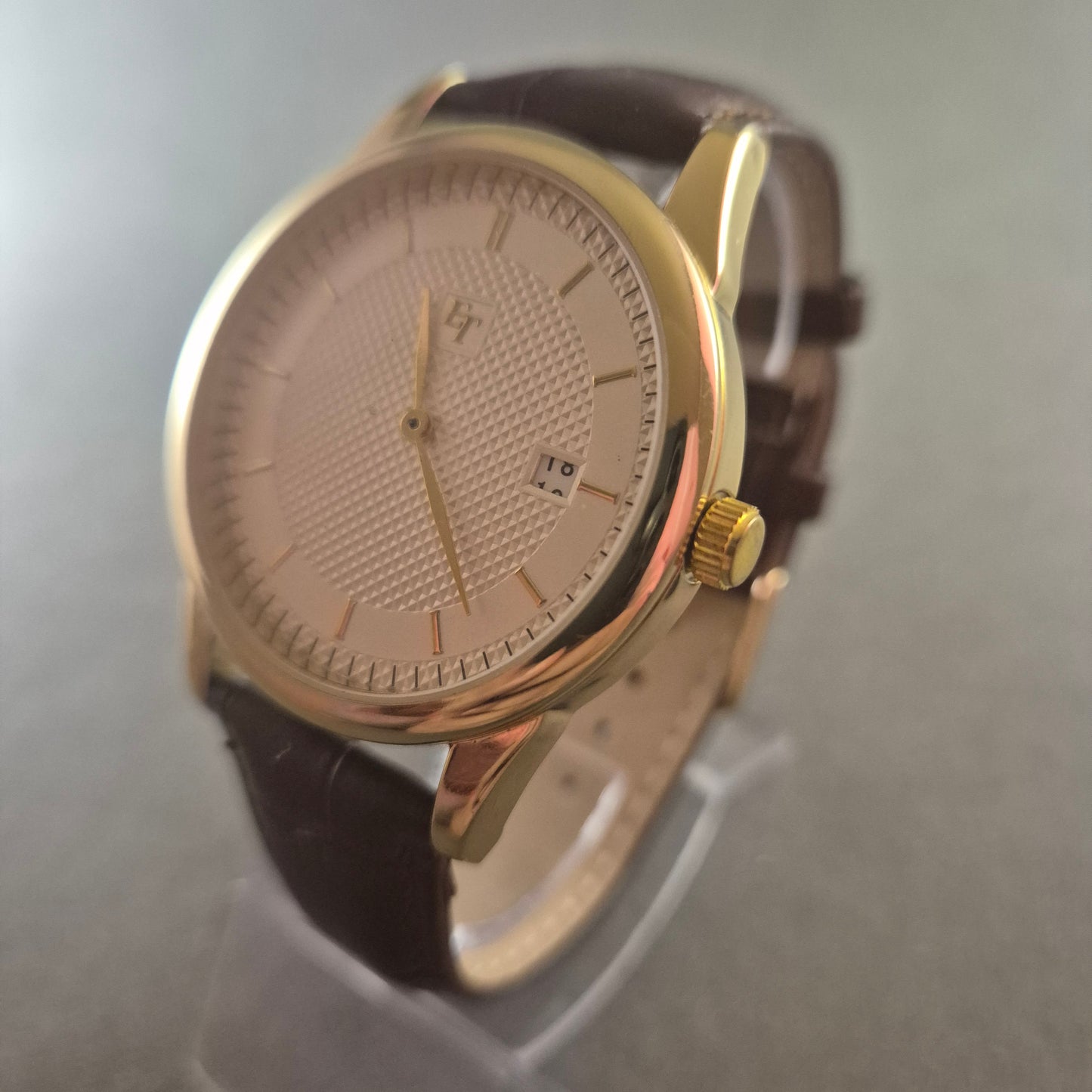 Elegante ET Armbanduhr – Klassisches Design mit Lederarmband