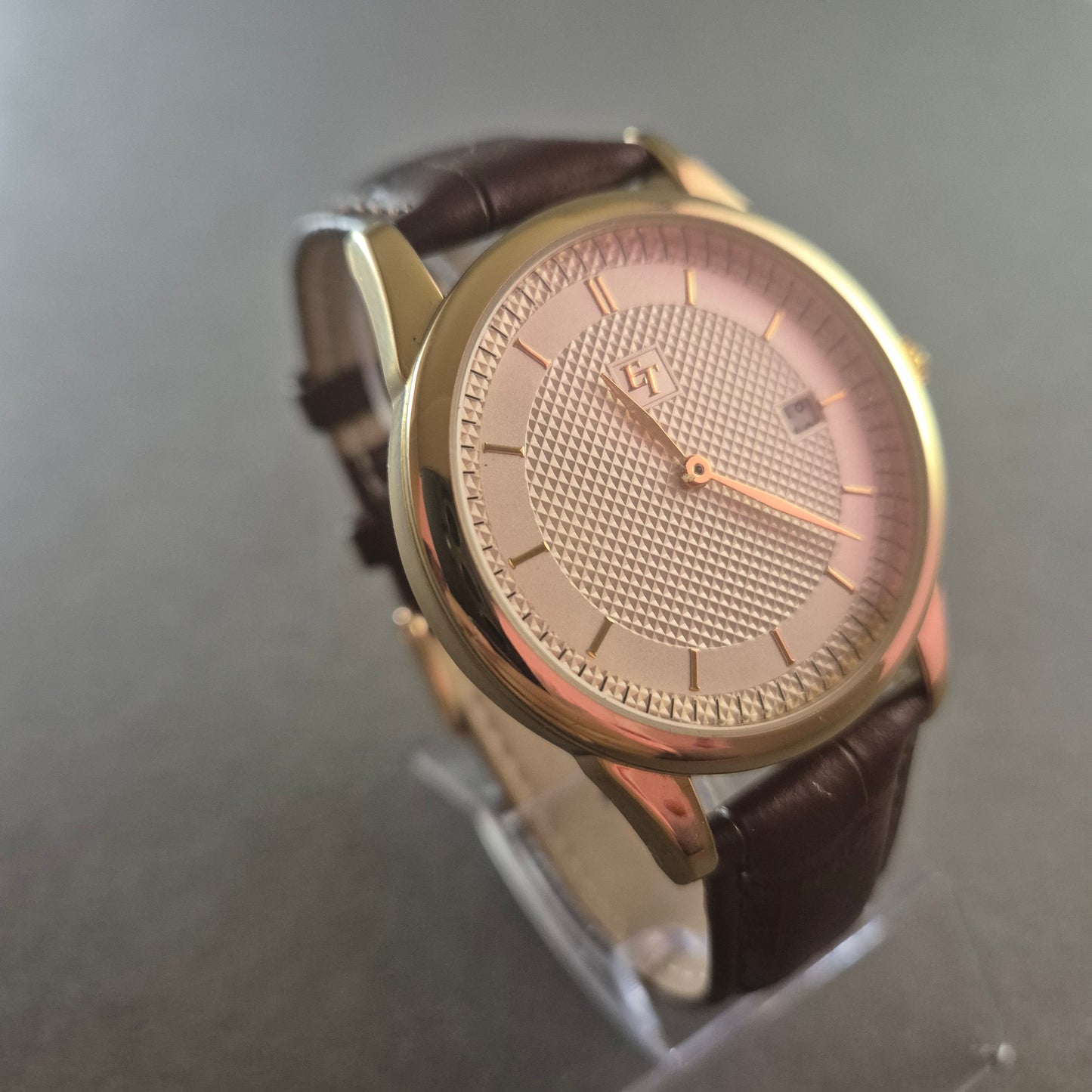 Elegante ET Armbanduhr – Klassisches Design mit Lederarmband