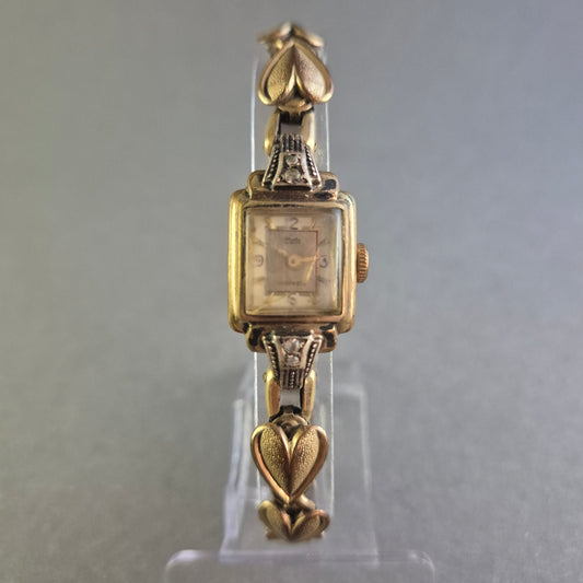 Exklusive Carla Damenarmbanduhr – Vintage-Schmuckstück mit Herzmotiv