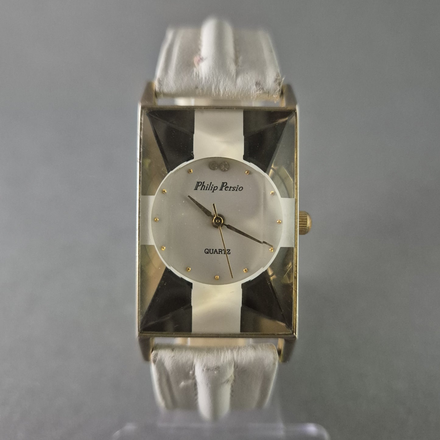 Stilvolle Philip Persio Damenarmbanduhr – Elegantes Design mit Goldakzenten