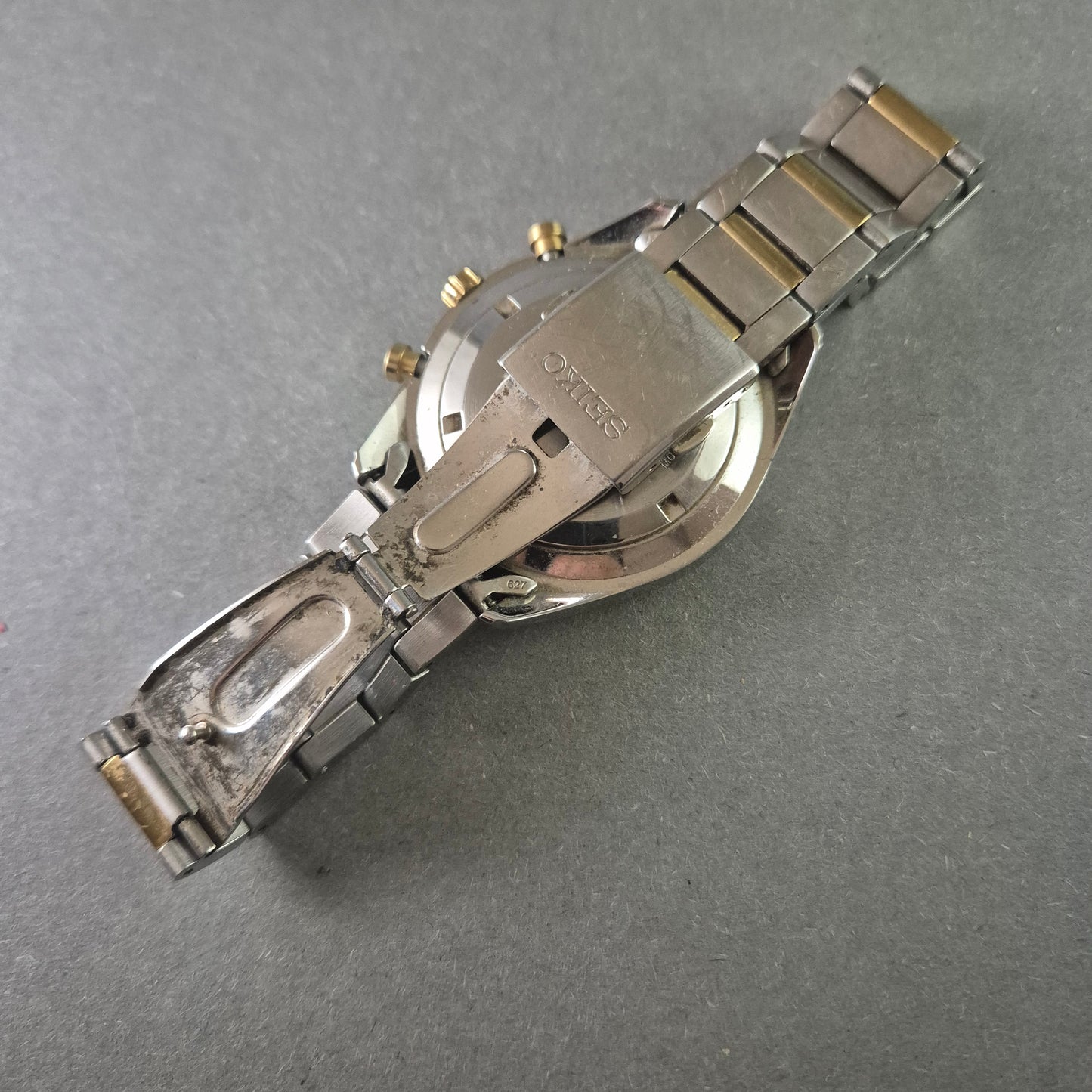 Seiko Uhr Herrenarmbanduhr Chronograph Zwei-Ton-Design