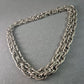 Schwere Vintage Halskette aus Silber Robustes Design