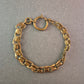 Vintage Gliederarmband aus Messing – Markantes Design für Liebhaber