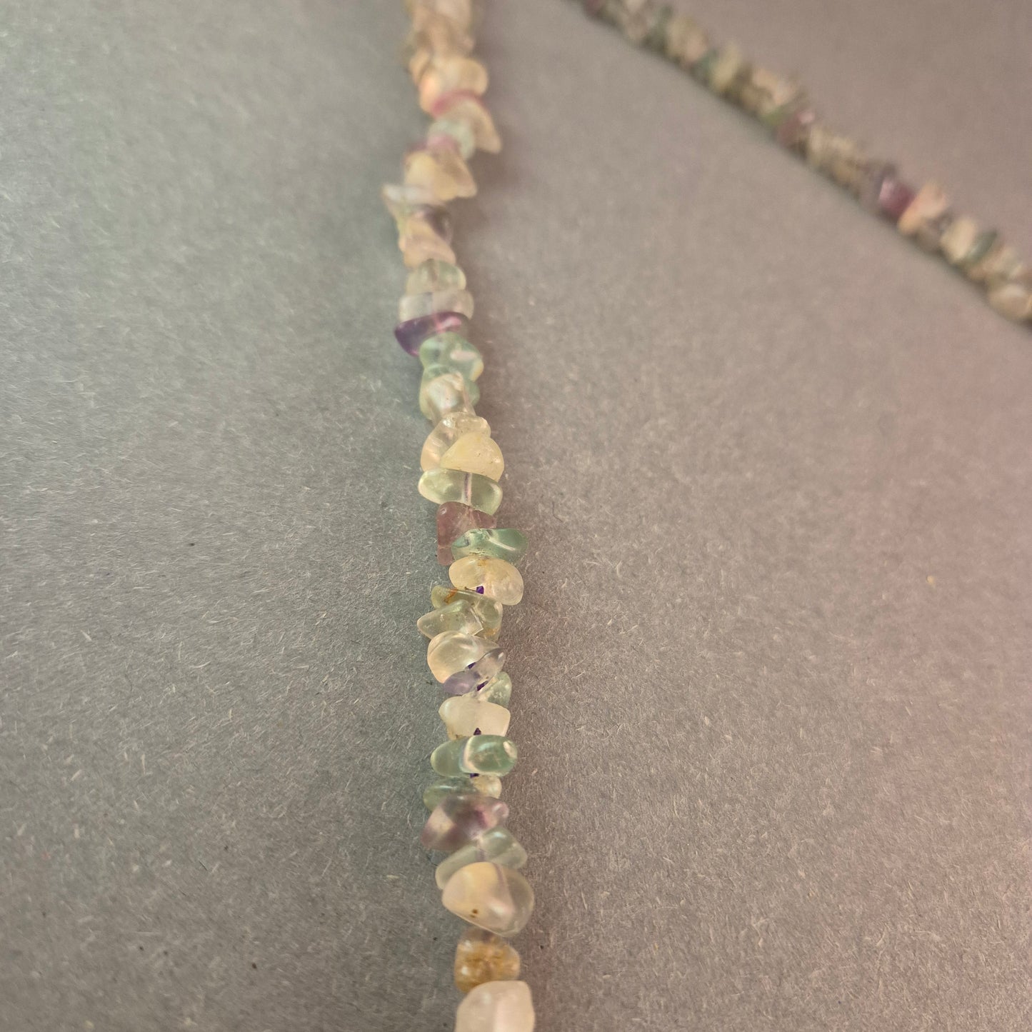 Fluorit Edelstein-Kette Natürliche Eleganz mit Vintage-Verschluss