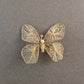 Filigrane Vintage Schmetterling Brosche aus Silberdraht