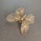 Filigrane Vintage Schmetterling Brosche aus Silberdraht