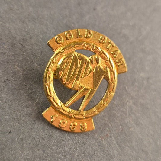 Goldene Ehrennadel "Gold Star 1988" – Sammlerstück mit historischem Wert