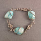 Edles Armband mit blauen Natursteinen – Handgearbeitet mit Silberdraht