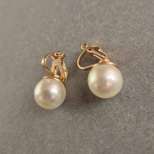 Elegante Vintage-Ohrringe mit Perlen – Klassischer Stil