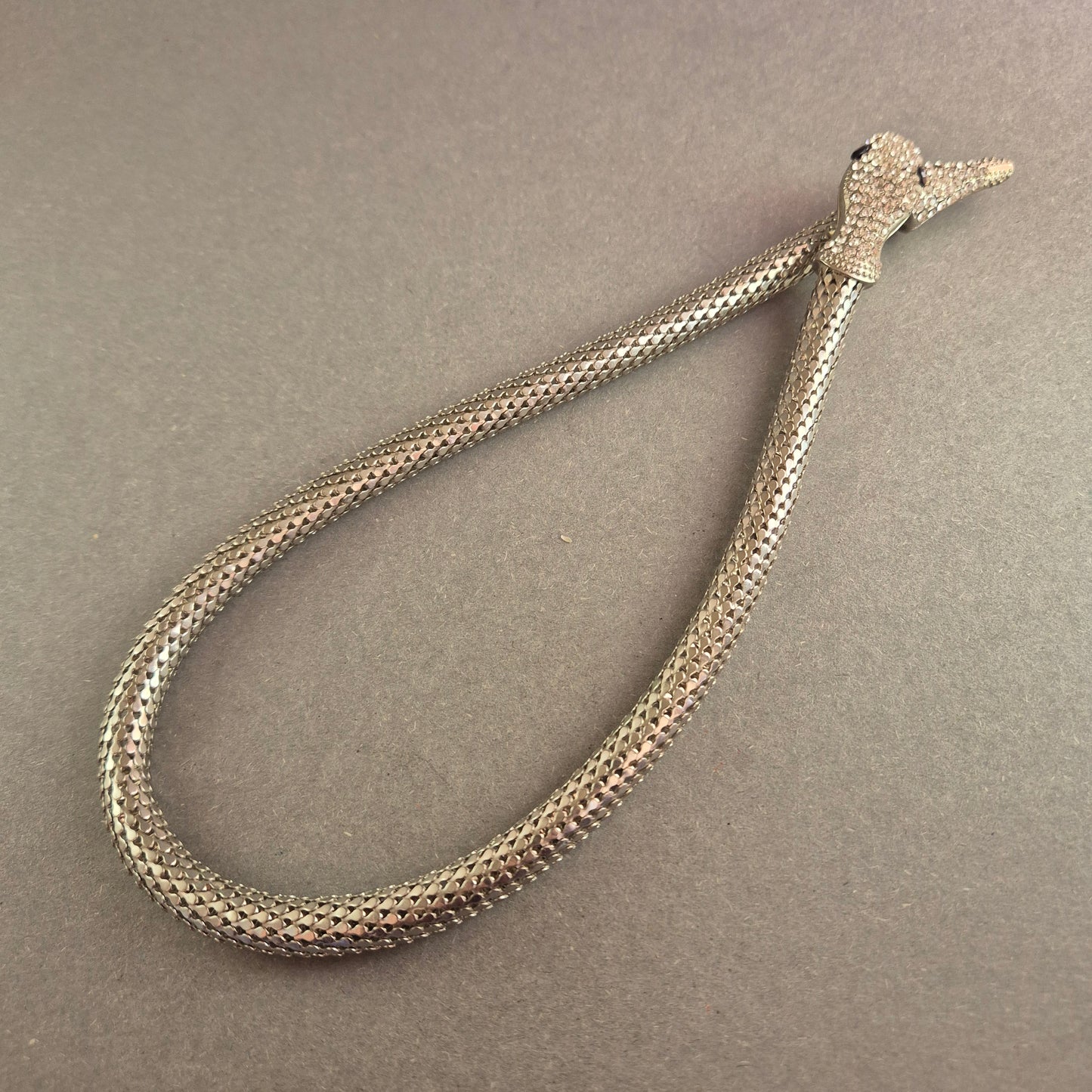 Exklusive Schlangen Halskette mit Strass