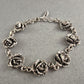 Vintage Silber-Armband mit Rosen – Romantisches Design im Antik-Look