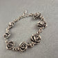Vintage Silber-Armband mit Rosen – Romantisches Design im Antik-Look