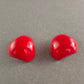 Vintage Ohrclips in Rot – Stilvolle Retro-Ästhetik für einen einzigartigen Look