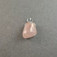 Vintage Rosenquarz-Anhänger – Sanfte Eleganz mit Silberfassung