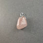 Vintage Rosenquarz-Anhänger – Sanfte Eleganz mit Silberfassung
