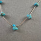 Vintage-Halskette mit echten Türkissteinchen – Boho-Chic mit natürlicher Eleganz