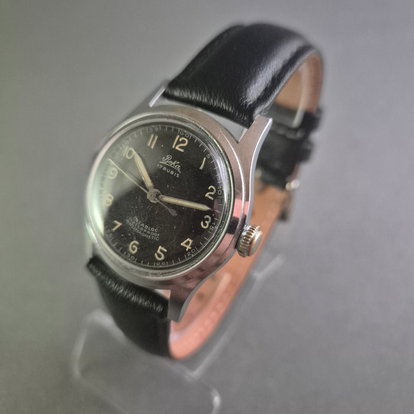 Klassische Beka Uhr Armbanduhr – Mechanischer Vintage-Stil mit Charakter