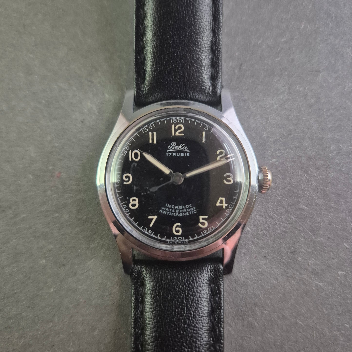 Klassische Beka Uhr Armbanduhr – Mechanischer Vintage-Stil mit Charakter