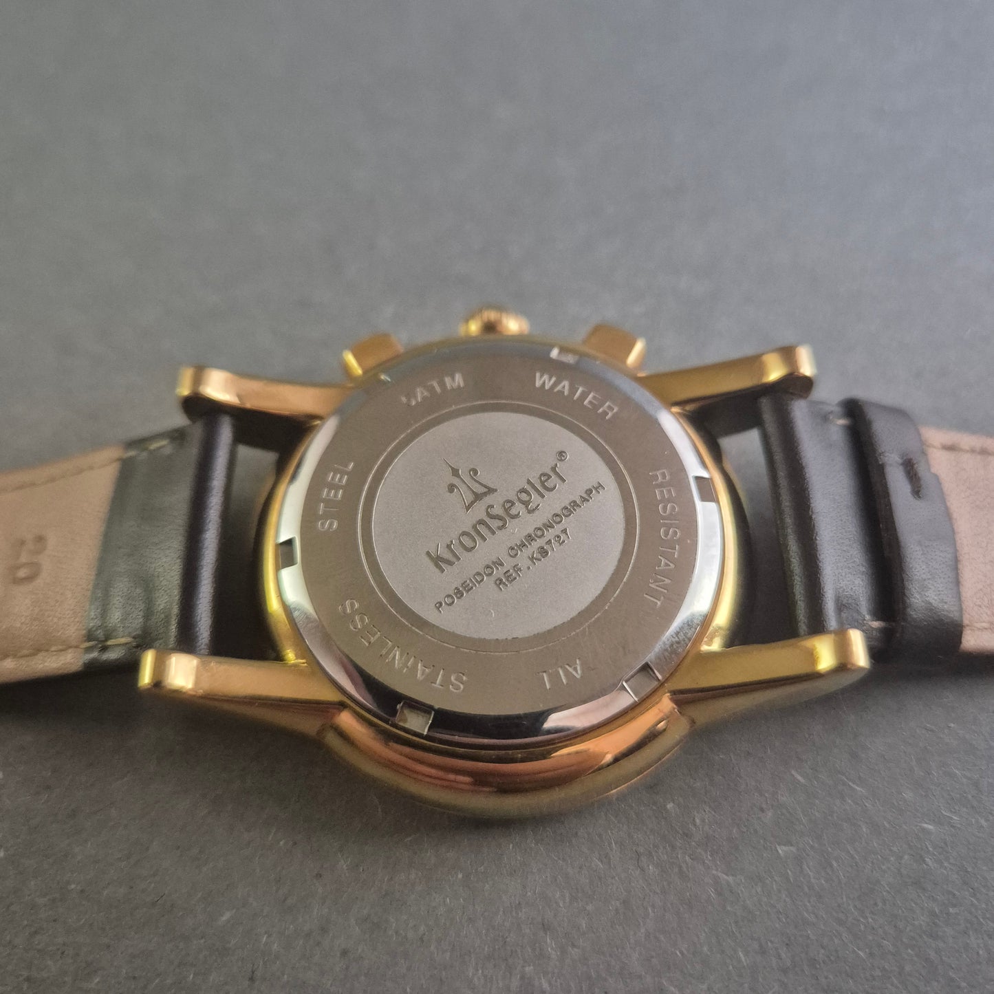 Kronsegler Uhr Armbanduhr Goldener Chronograph mit sportlich-eleganter Note