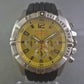 Convicta Uhr Armbanduhr Sportlicher Chronograph mit gelbem Zifferblatt