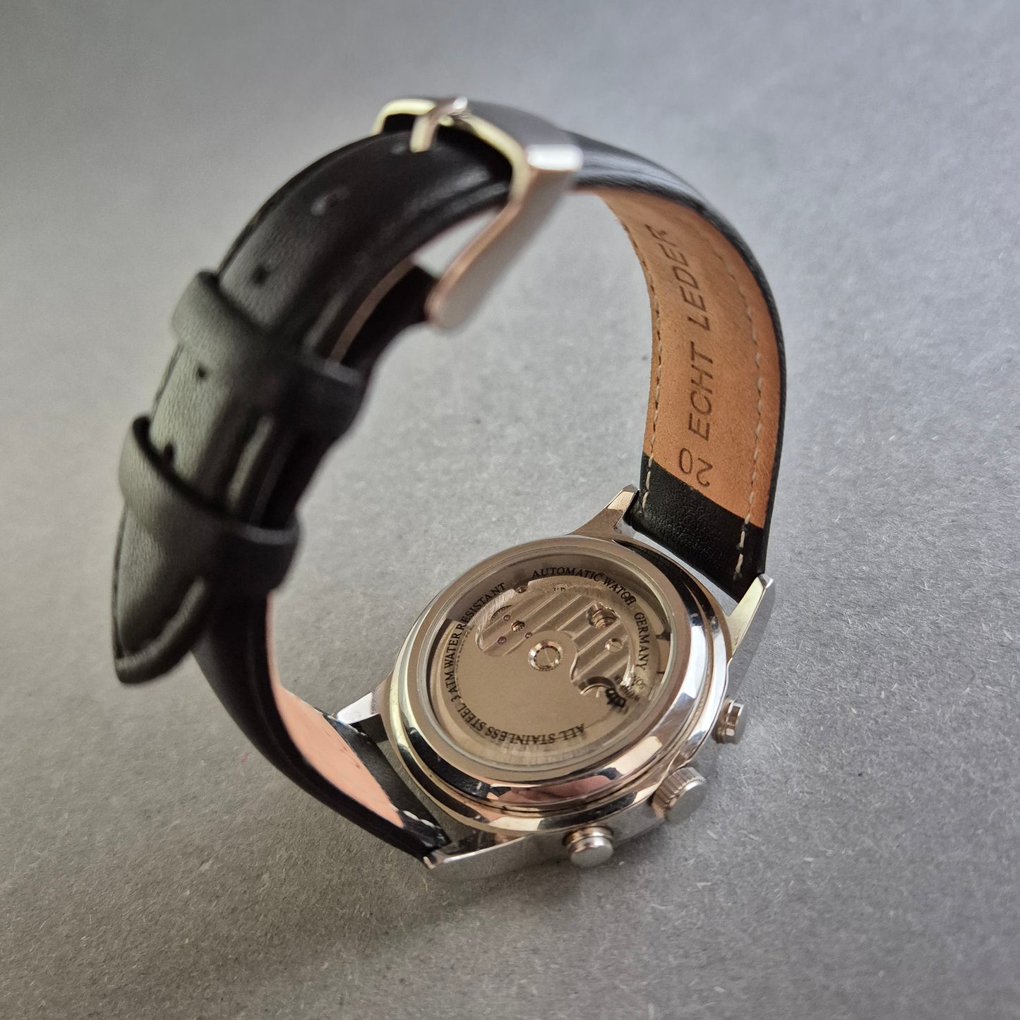 Herrenarmbanduhr Automatik Kalenderfunktion & Sichtfenster