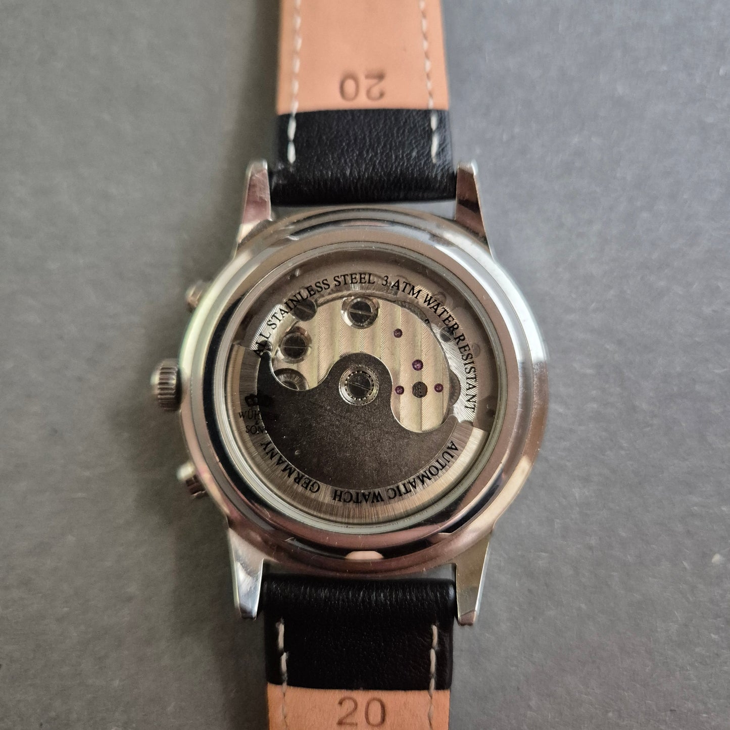 Herrenarmbanduhr Automatik Kalenderfunktion & Sichtfenster