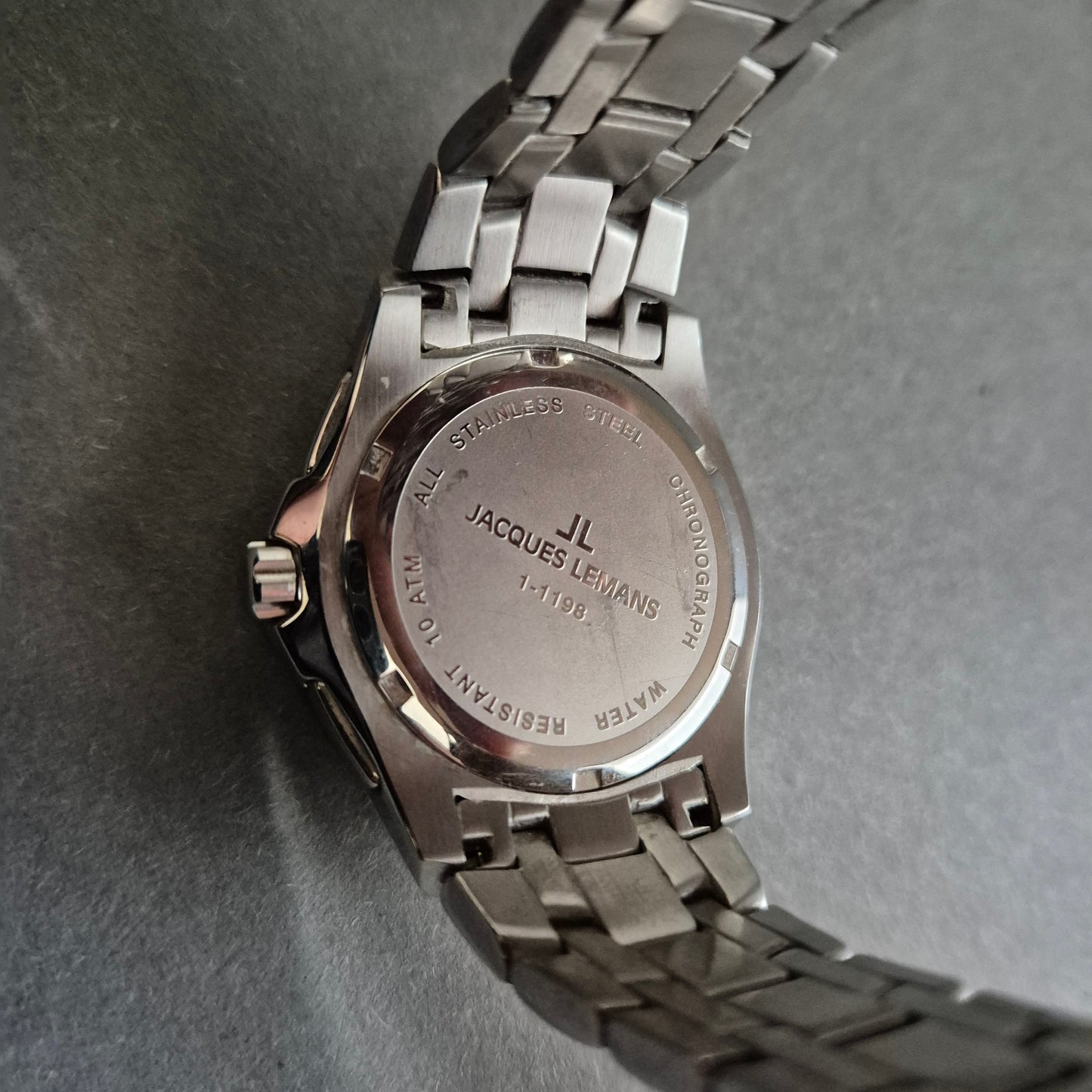 Jacques Lemans Uhr Herrenarmbanduhr Edelstahl-Chronograph