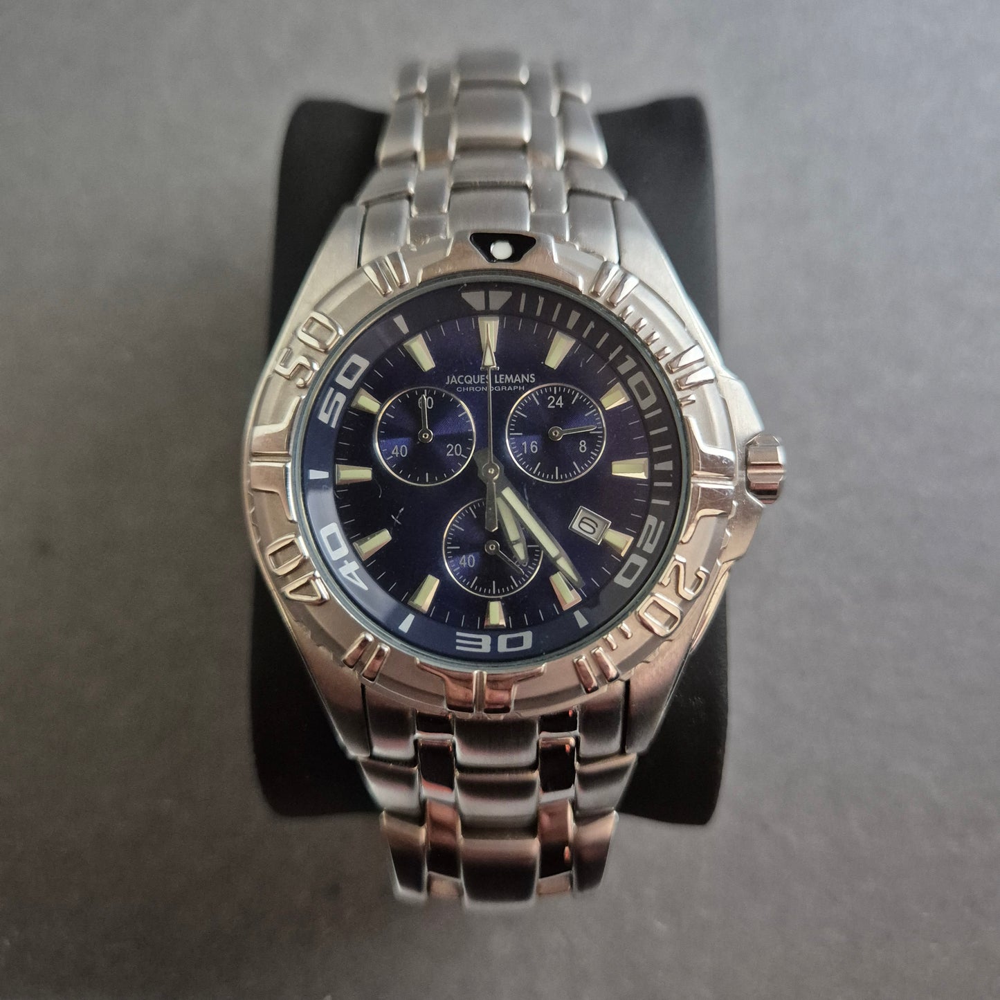 Jacques Lemans Uhr Herrenarmbanduhr Edelstahl-Chronograph