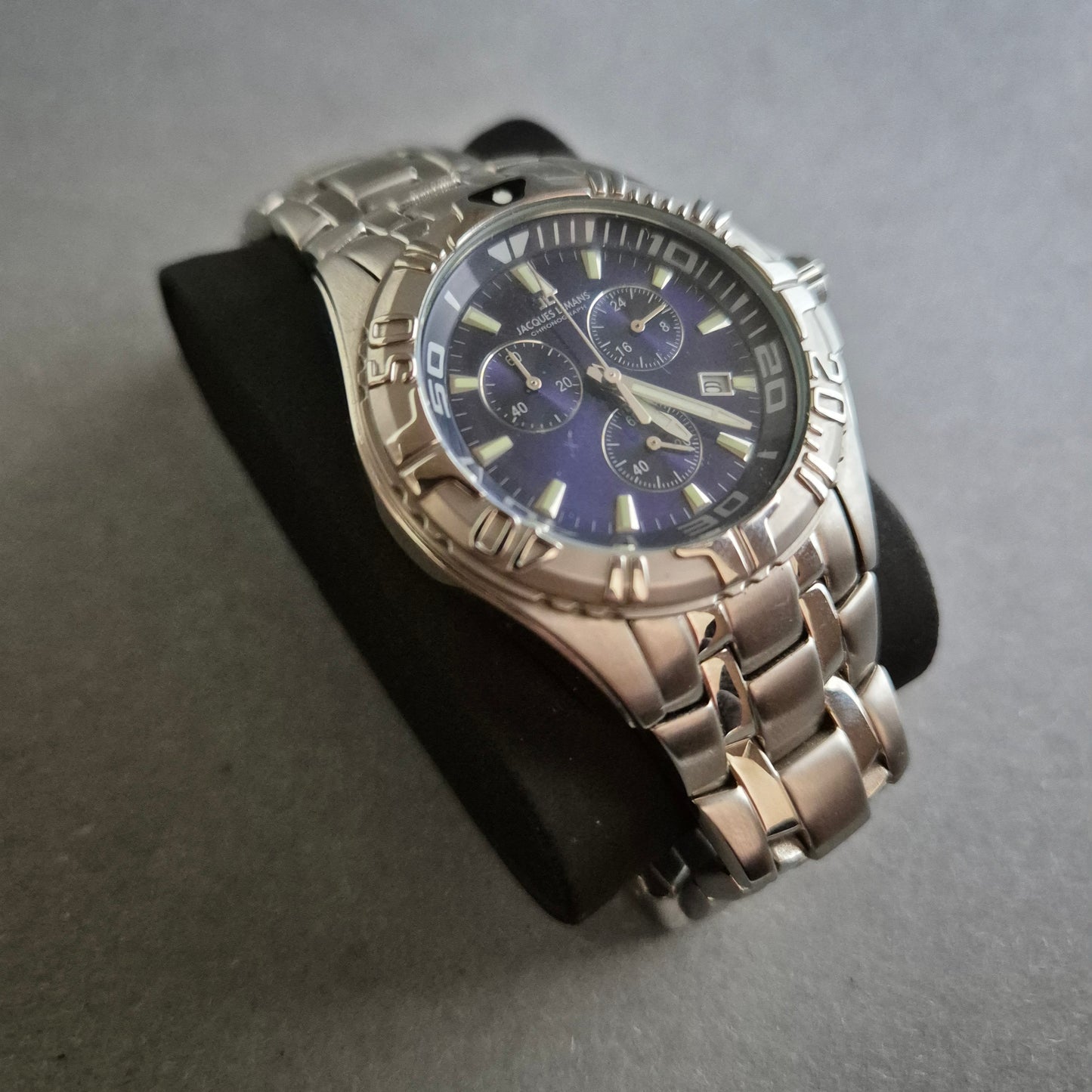 Jacques Lemans Uhr Herrenarmbanduhr Edelstahl-Chronograph