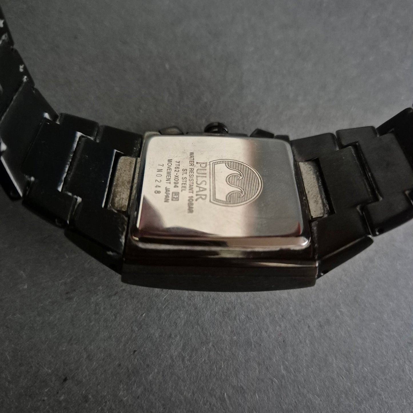 Pulsar Uhr Herrenarmbanduhr Quadratischer Chronograph