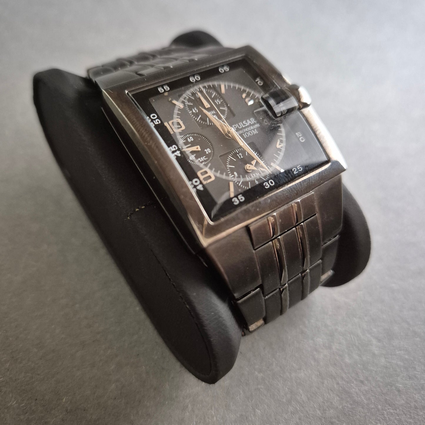 Pulsar Uhr Herrenarmbanduhr Quadratischer Chronograph