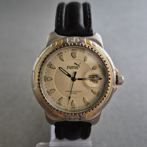 Klassische Puma Uhr Herrenarmbanduhr – Sportlicher Look mit Lederarmband