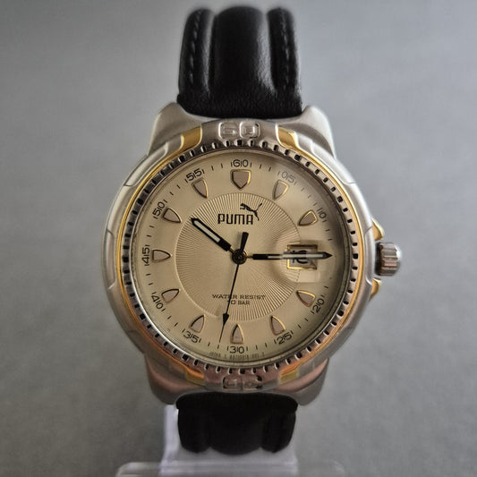 Klassische Puma Uhr Herrenarmbanduhr – Sportlicher Look mit Lederarmband