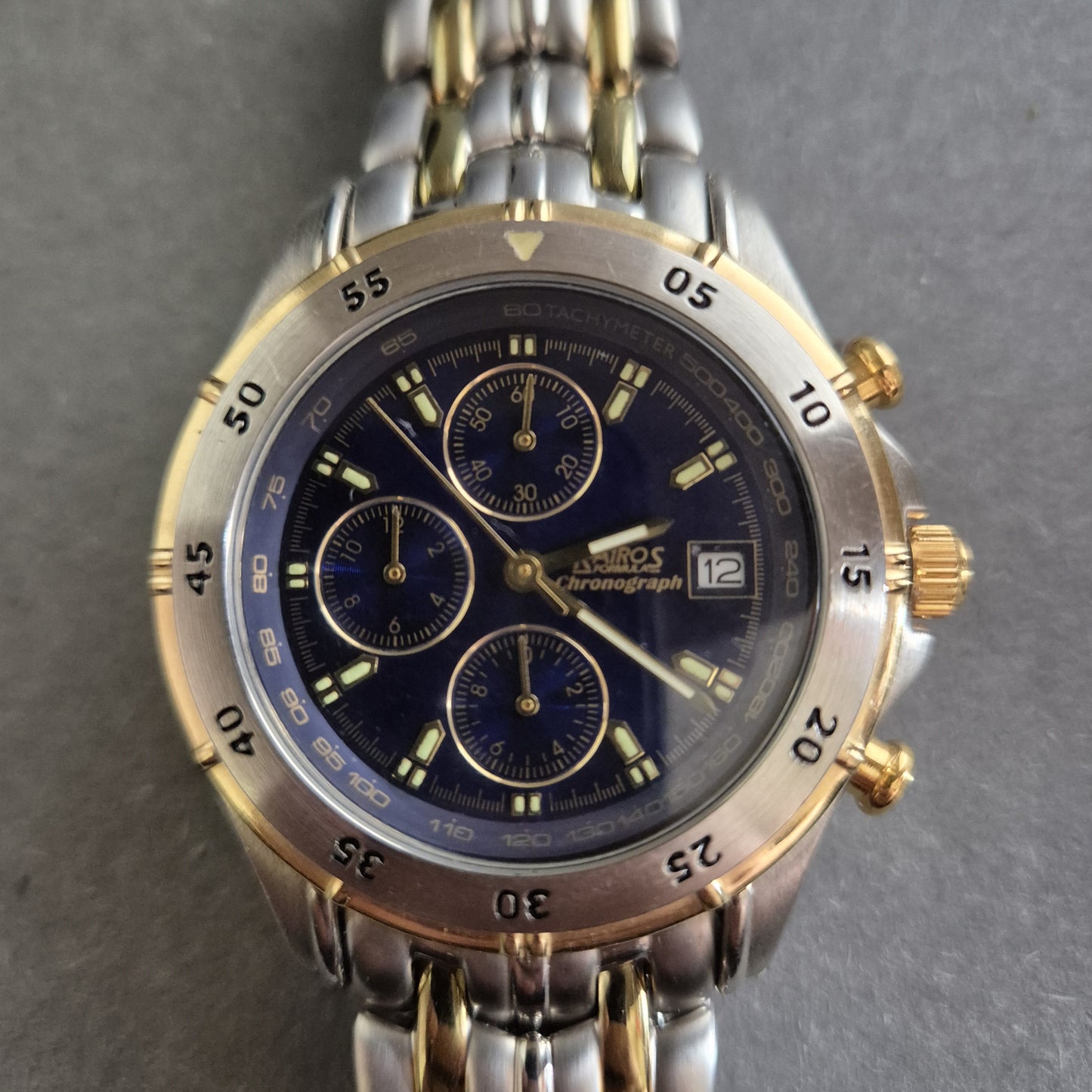 Kairos Uhr Herrenchronograph Zweifarbiger Klassiker mit sportlicher Eleganz