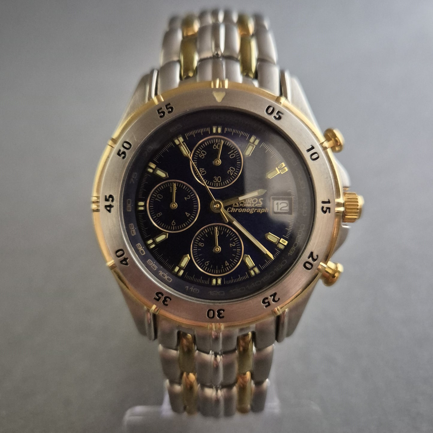 Kairos Uhr Herrenchronograph Zweifarbiger Klassiker mit sportlicher Eleganz