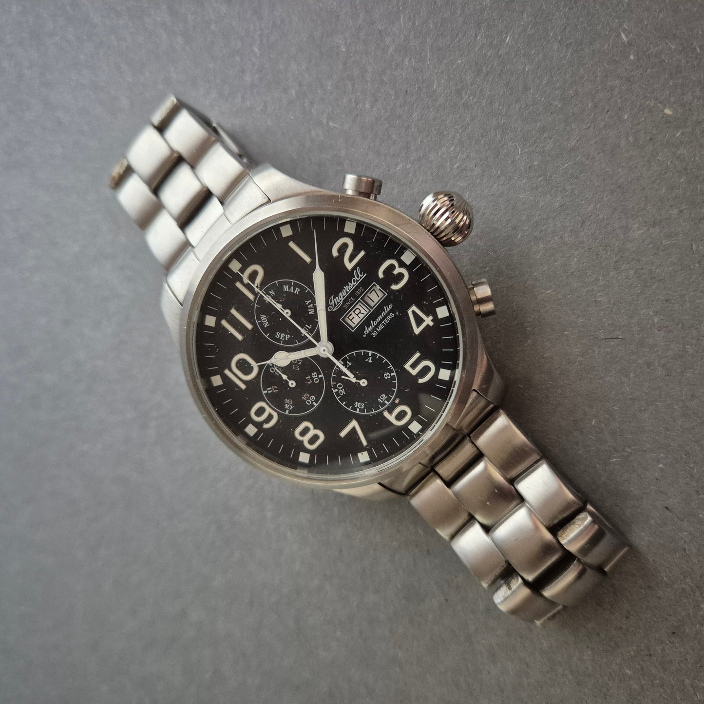 Ingersoll Uhr Herrenarmbanduhr Automatikwerk Vollkalender limitierter Edition