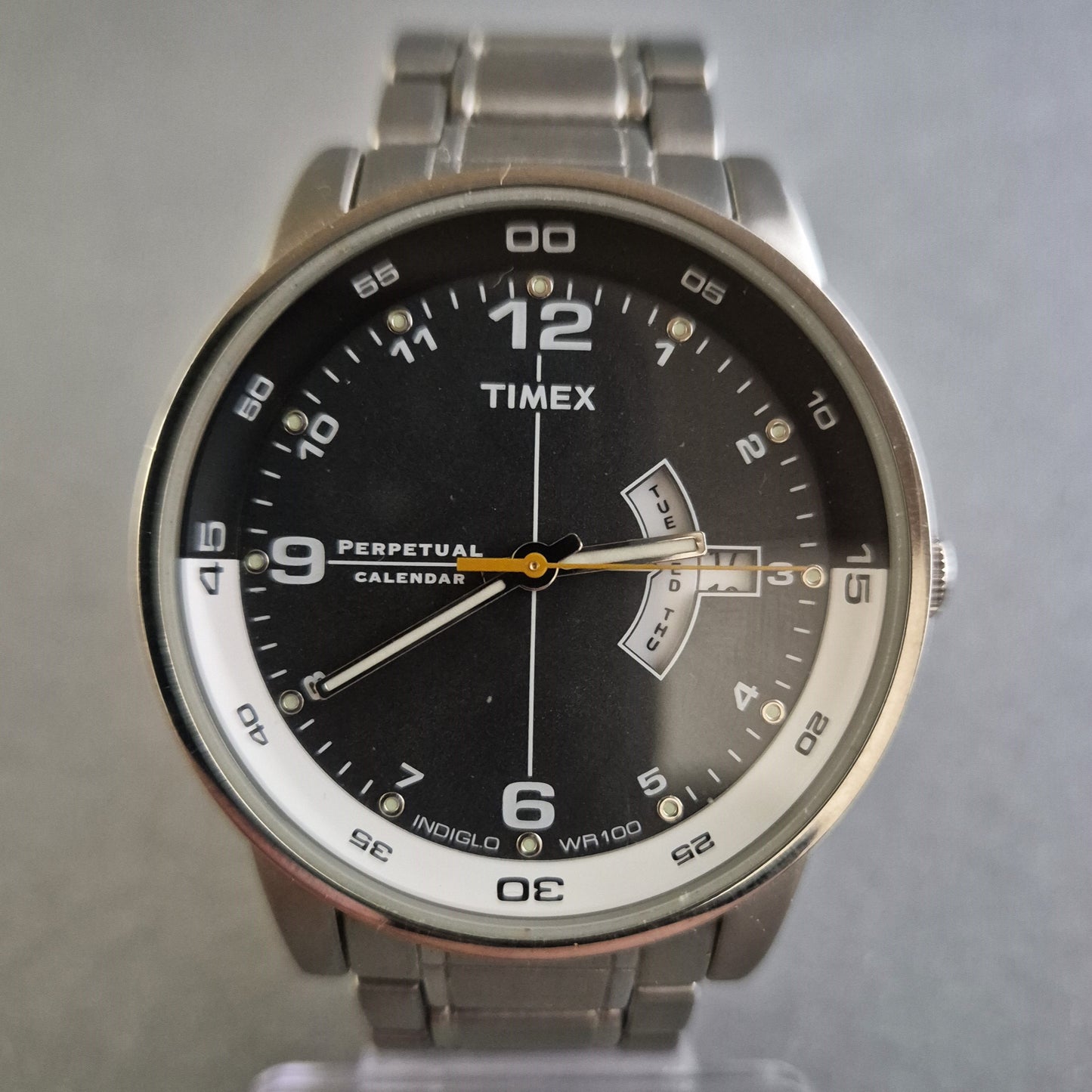 Timex Uhr Herrenarmbanduhr Perpetual Calendar INDIGLO-Beleuchtung