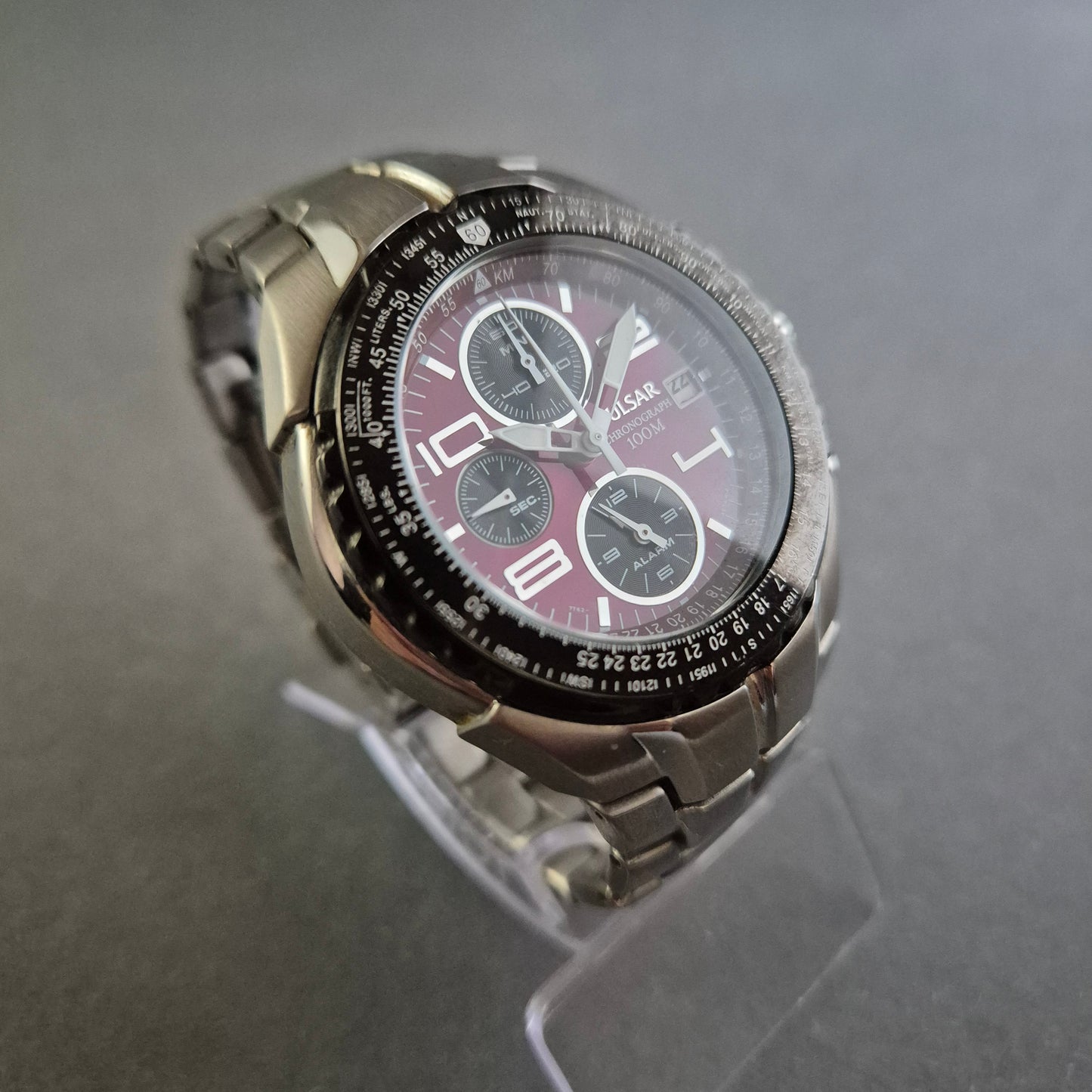 Pulsar Uhr Herrenarmbanduhr Chronograph 100 m Wasserdichte