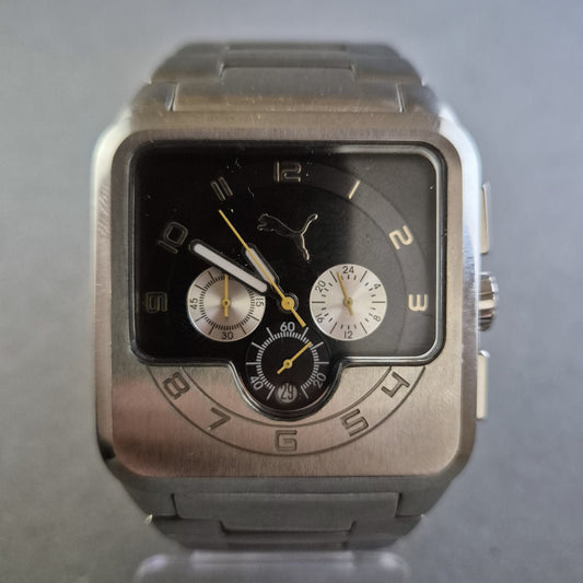 Puma Uhr Herrenarmbanduhr Chronograph mit 10 BAR Wasserdichte