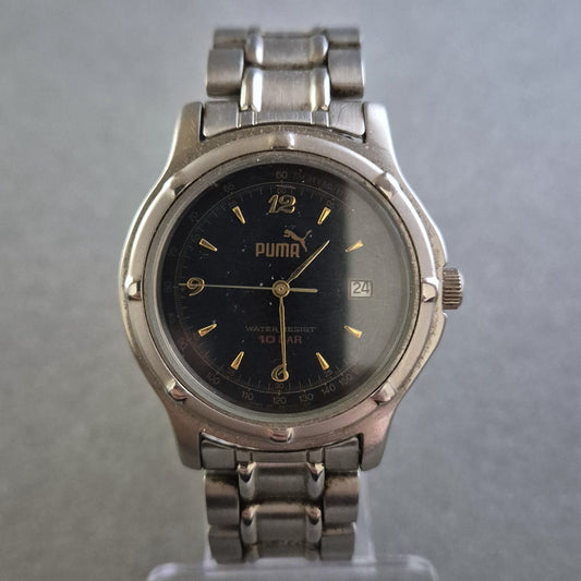 Uhr Herrenarmbanduhr Puma – Klassischer Chronograph mit Datumsanzeige