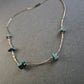 Zarte Vintage-Halskette mit Türkis-Splittern – Natürlich-schlichter Boho-Charme